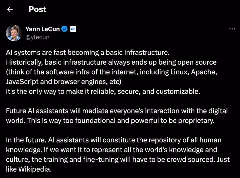Yann LeCun — Chief AI Scientist at Meta
